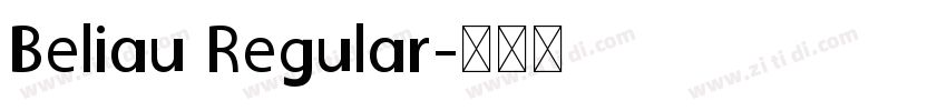 Beliau Regular字体转换